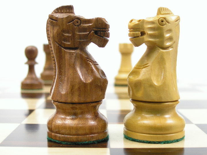 The Morgan - Double Weighted Acacia Staunton Chess Set - ChessBaron Chess  Sets USA - Call (213) 325 6540