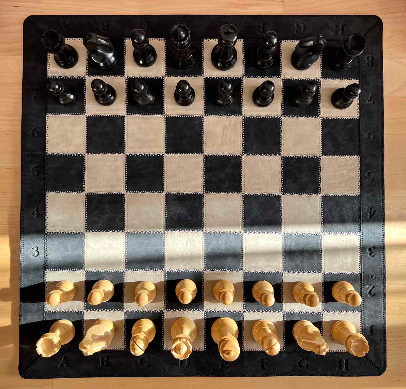 value tournament chess set-filled chess pieces