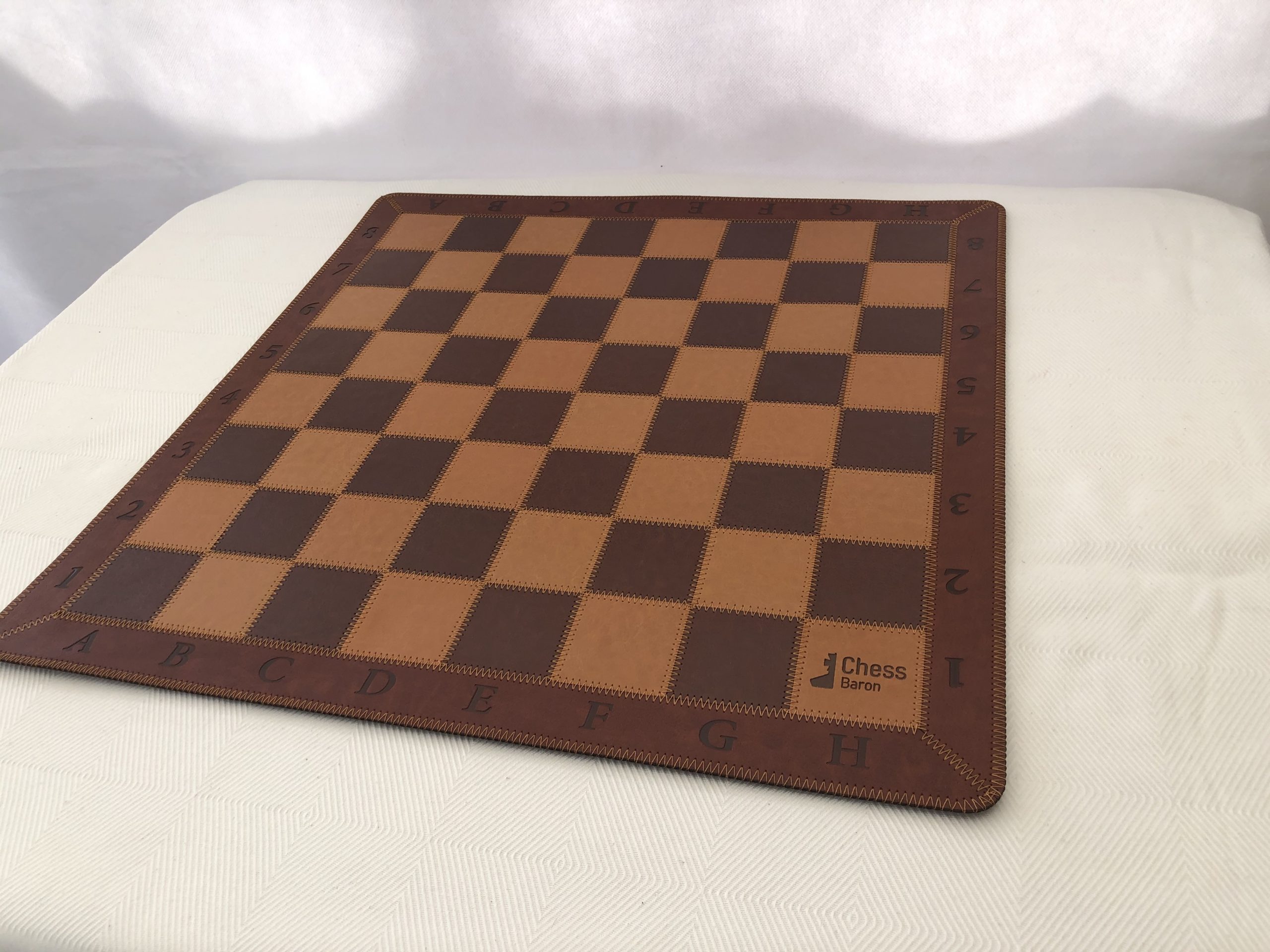 Leather Chess Mat 2.25 Squares - ChessBaron Chess Sets Canada - Call (213)  325 6540