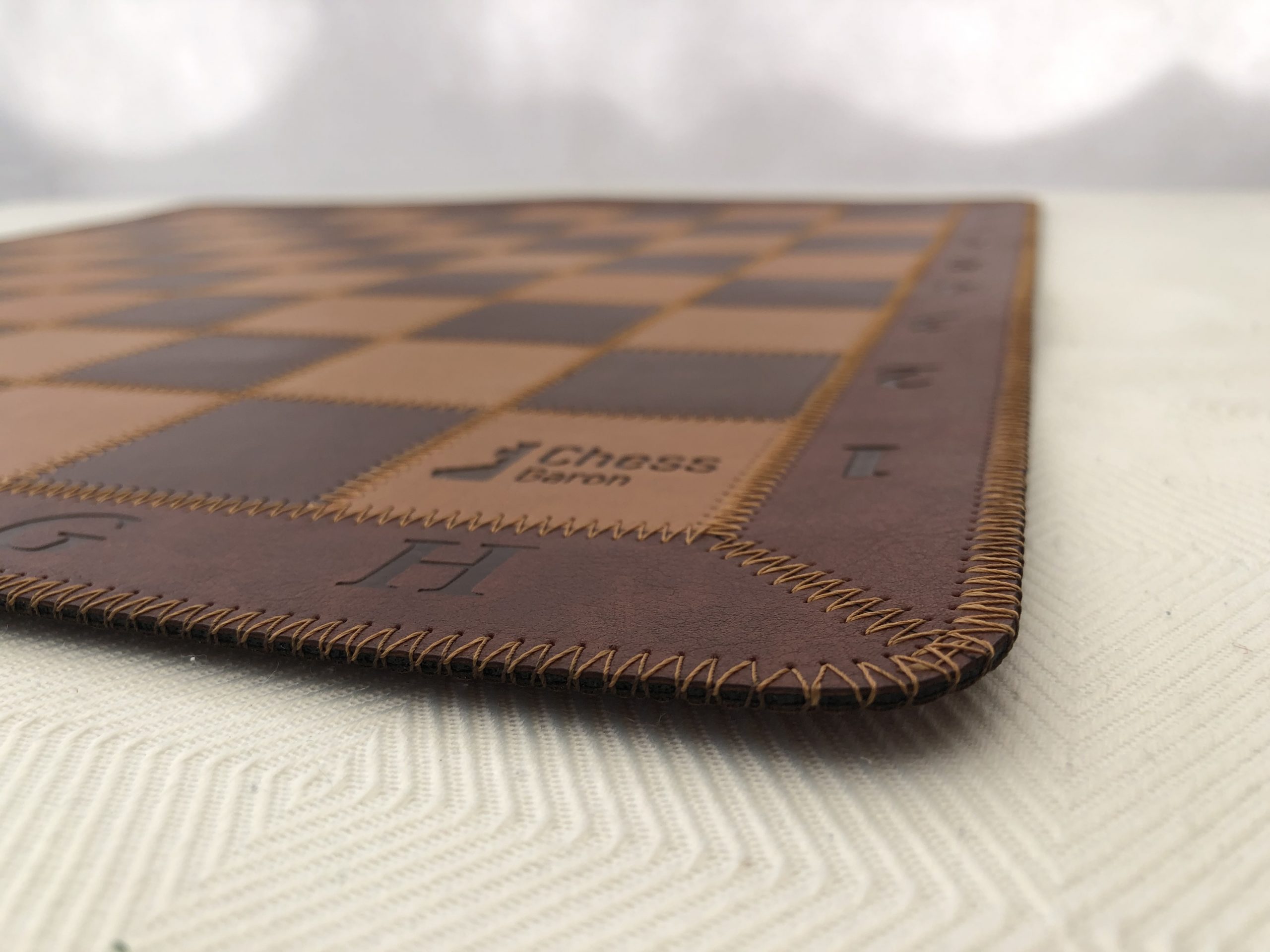 Leather Chess Mat 2.25 Squares - ChessBaron Chess Sets Canada - Call (213)  325 6540