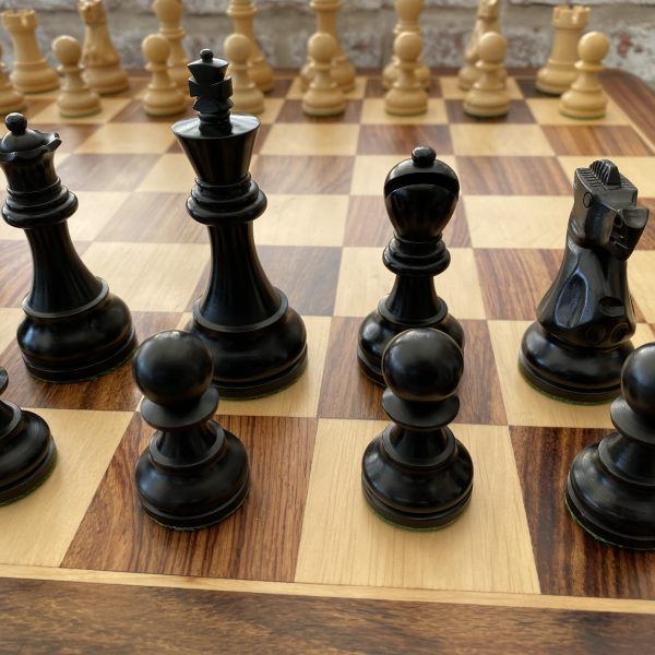 Staunton No. 6 Tournament Chess Pieces - Wooden standard chessmen -  Weighted, felted - Standard size…